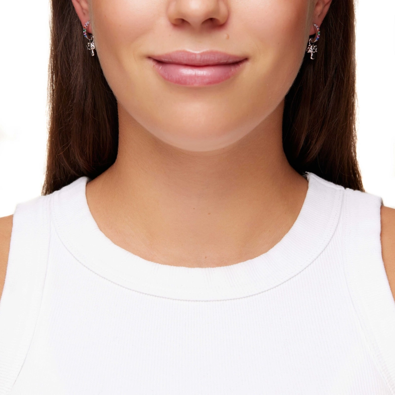 Серьги Грибные – Серебро