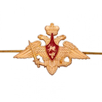 Эмблема на тулью золотая Орел МО