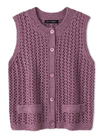 Жилет спицами "Summer Cashmere"