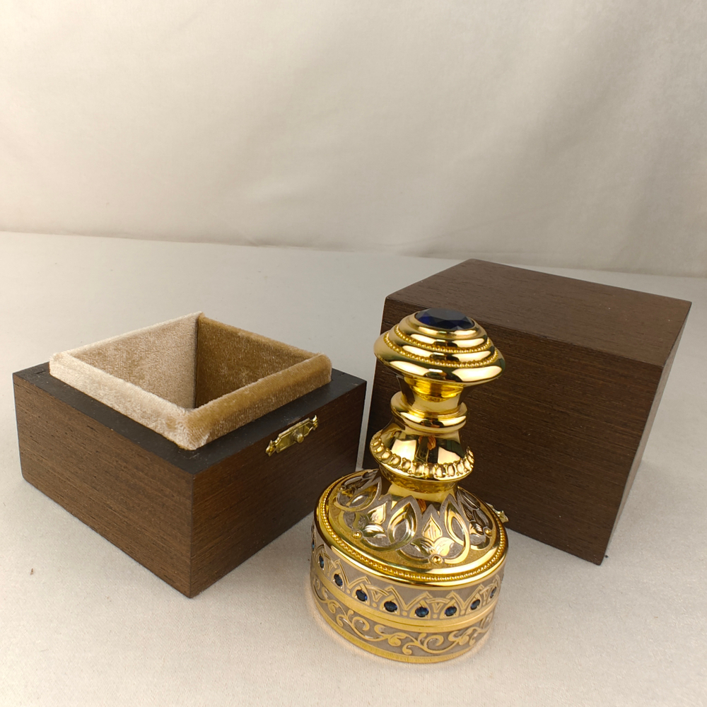 Печать для руководителя "Герб России" с синим фианитом