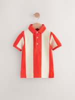 Поло для мальчика Next E66-446, Молочный, Красный