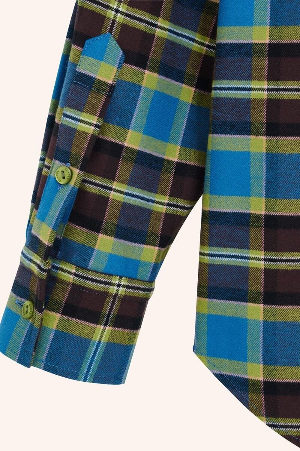 Рубашка Хельсинки синяя клетка фланель