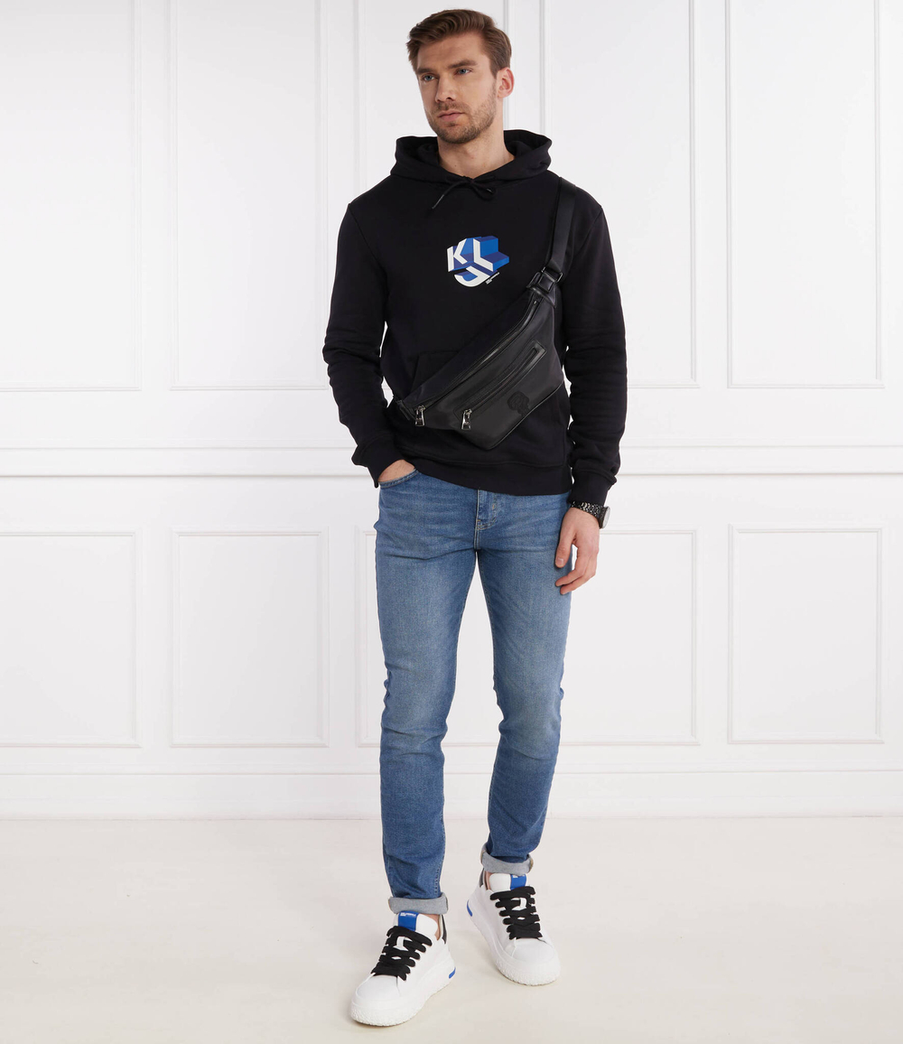 Худи monogram Karl Lagerfeld Jeans - черный(241D1801)