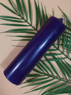 Свеча алтарная синяя 70 часов