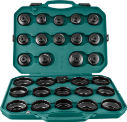 AI050004A Комплект чашек для съема масляных фильтров 65-120 мм, 30 предметов
