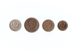 Набор монет (4 шт) 1970г. 1,2,3,10копеек XF