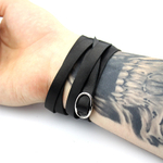 Кожаный браслет унисекс TRONIN AM-106BL+