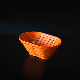 Овальная пластиковая корзина, 20х13 см, до 350 г теста