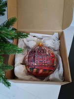 Шар стеклянный "Спас на крови",  ручная роспись