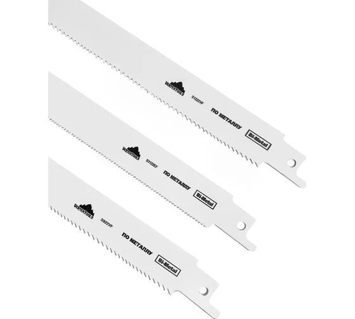 Полотно для сабельной пилы 3шт 150-300мм Вертекс