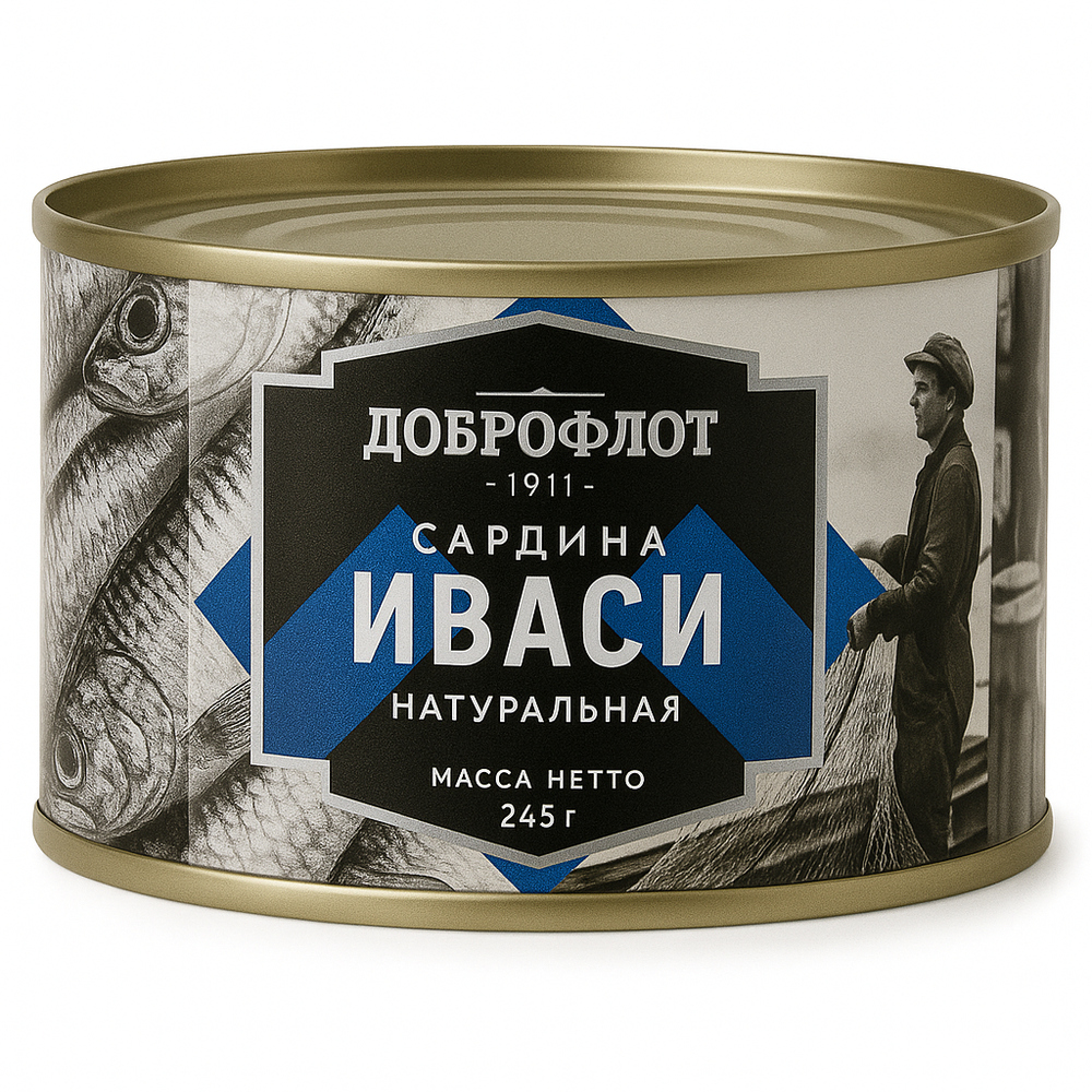 Сардина Доброфлот Иваси 245 гр