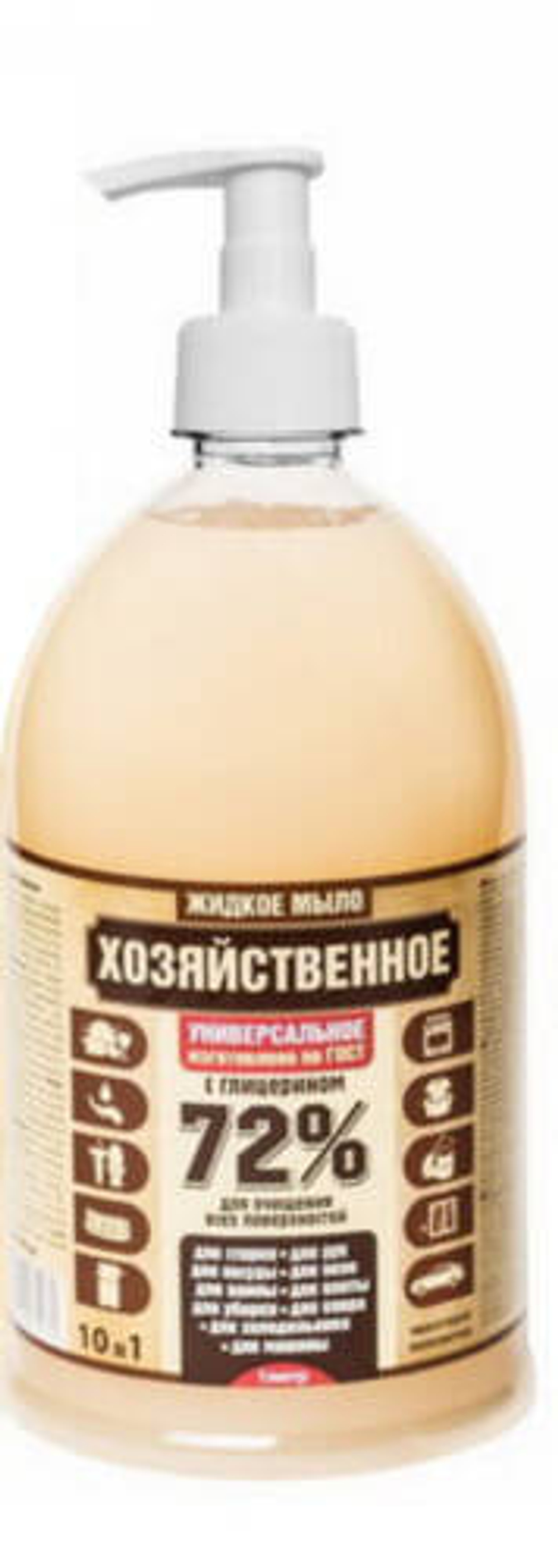 Мыло жидкое Аура Хозяйственное универсальное 1,0 л.