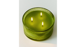 Zara Home Свеча ароматическая Lime & Peppermint 500 г, растительный воск, аромат свежий цитрусовый, Горчичный