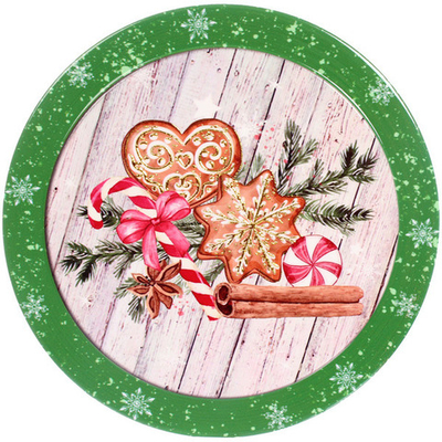 Подставка под горячее керамика 16см «Новогодние пряники»