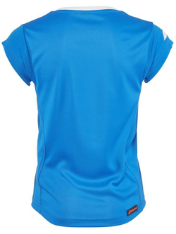 Футболка для девочки теннисная Babolat Core Flag Club Tee Girl - diva blue