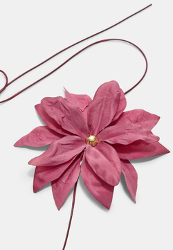 STRADIVARIUS Тканевый цветочный чокер, цвет фуксии