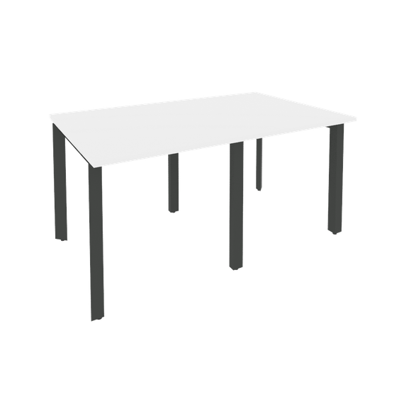 Onix Стол переговорный O.MP-PRG-2.0 Белый Бриллиант/Металл Антрацит 1560*980*750