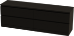 Тумба VÅRMA 4 ящика 160х54х40 (ясень чёрный)