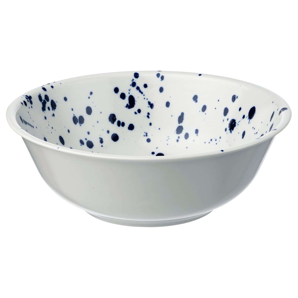 IKEA SILVERSIDA  (ИКЕА СИЛВЕРСИДА)  -  Миска, узор/синий, 28 см