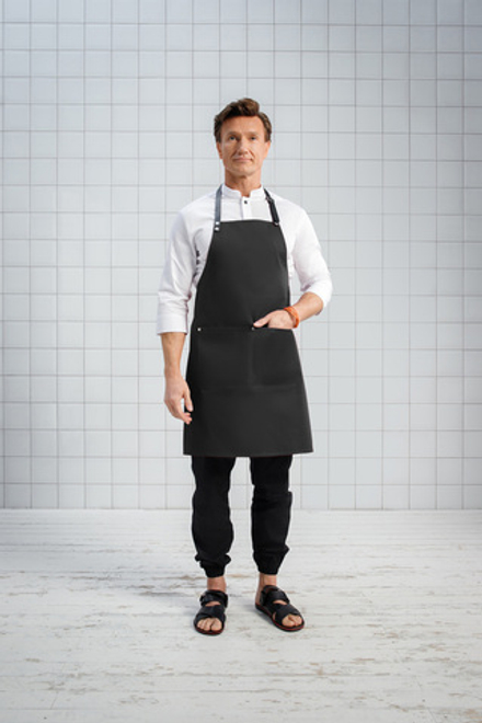 Фартук SIMPLE лямка через шею черный