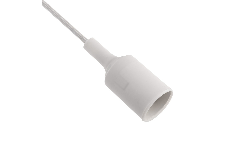 ПАТРОН REXANT Е27 СИЛИКОНОВЫЙ СО ШНУРОМ 1М БЕЛЫЙ 11-8884