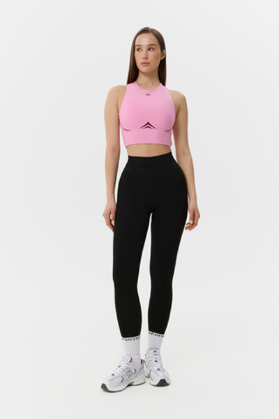 Топ с контрастным принтом