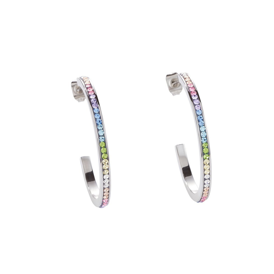 Серьги Coeur de Lion Multicolour Pastel 0129/21-1522 цвет мультиколор, серебряный