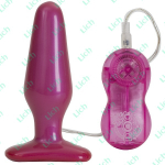 Розовая пробка с вибрацией RUMP SHAKERS MEDIUM