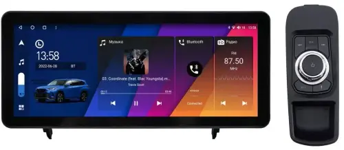 Магнитола для Lexus RX 2009-2013 (монохром, тип A) - Canbox H-Line 0079 монитор 12.3" QLED в стиле Audi на Android 10, Быстрая, ТОП-процессор, CarPlay, 4G SIM-слот