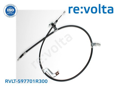 Трос ручника, стояночного тормоза правый Hyundai Accent, Solaris / Kia Rio / RVLT-597701R300