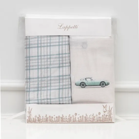 Набор муслиновых пеленок Lollycottons Маленький гонщик