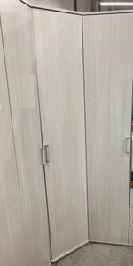 Шкаф угловой Белла ясень белый