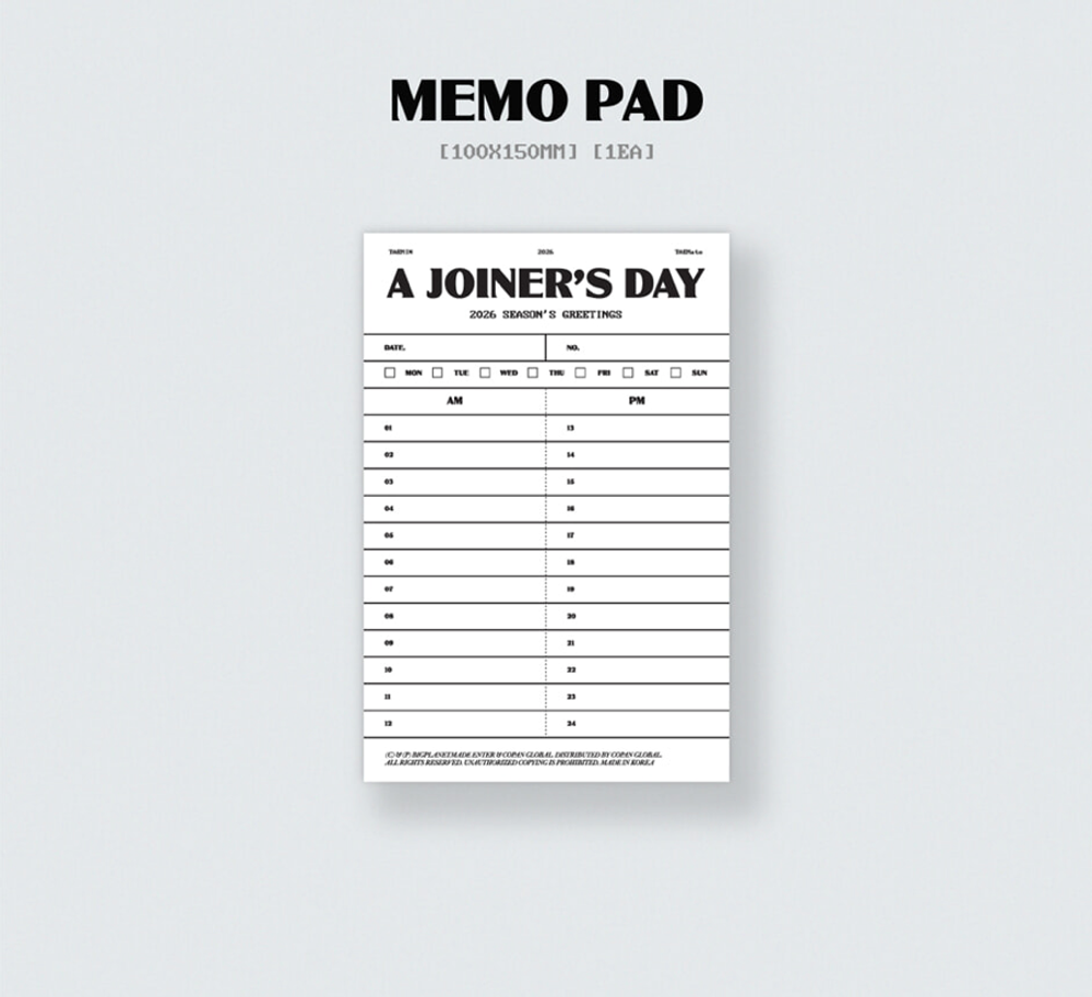 Набор TAEMIN - 2026 SEASON'S GREETINGS [A JOINER’S DAY]