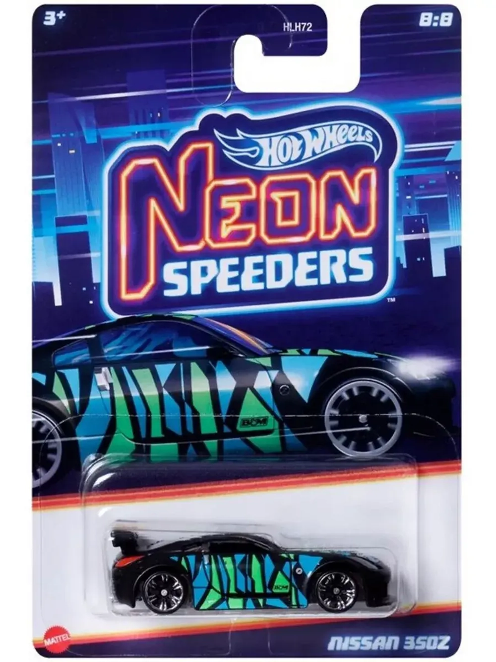 Базовая машинка Хот Вилс Neon Speeders HLH72 HRW74