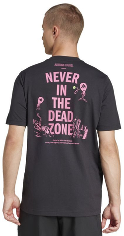 Мужская теннисная футболка Adidas Padel Zone Graphic - черный