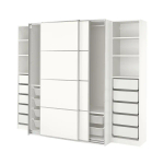 Шкаф-купе - IKEA PAX/MEHAMN/ПАКС/МЕХАМН ИКЕА, 250x66x201 см, белый