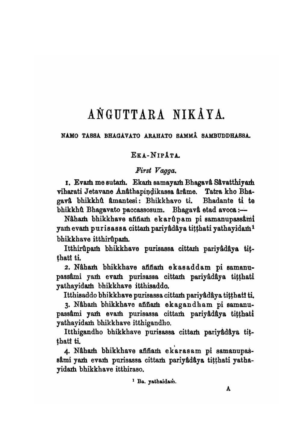 The anguttara-nikaya. Part 1. Ekanipata and Dukanipata | Richard Morris