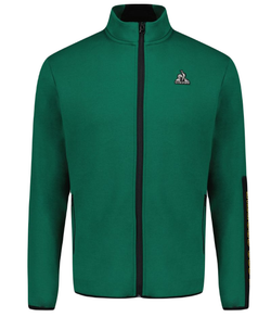 Мужская теннисная кофта Le Coq Sportif TECH Full Zip Sweat N°1 SS23 - зеленый