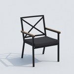 Стул Ideal Patio ФЕСТА антрацит - каркас карбон