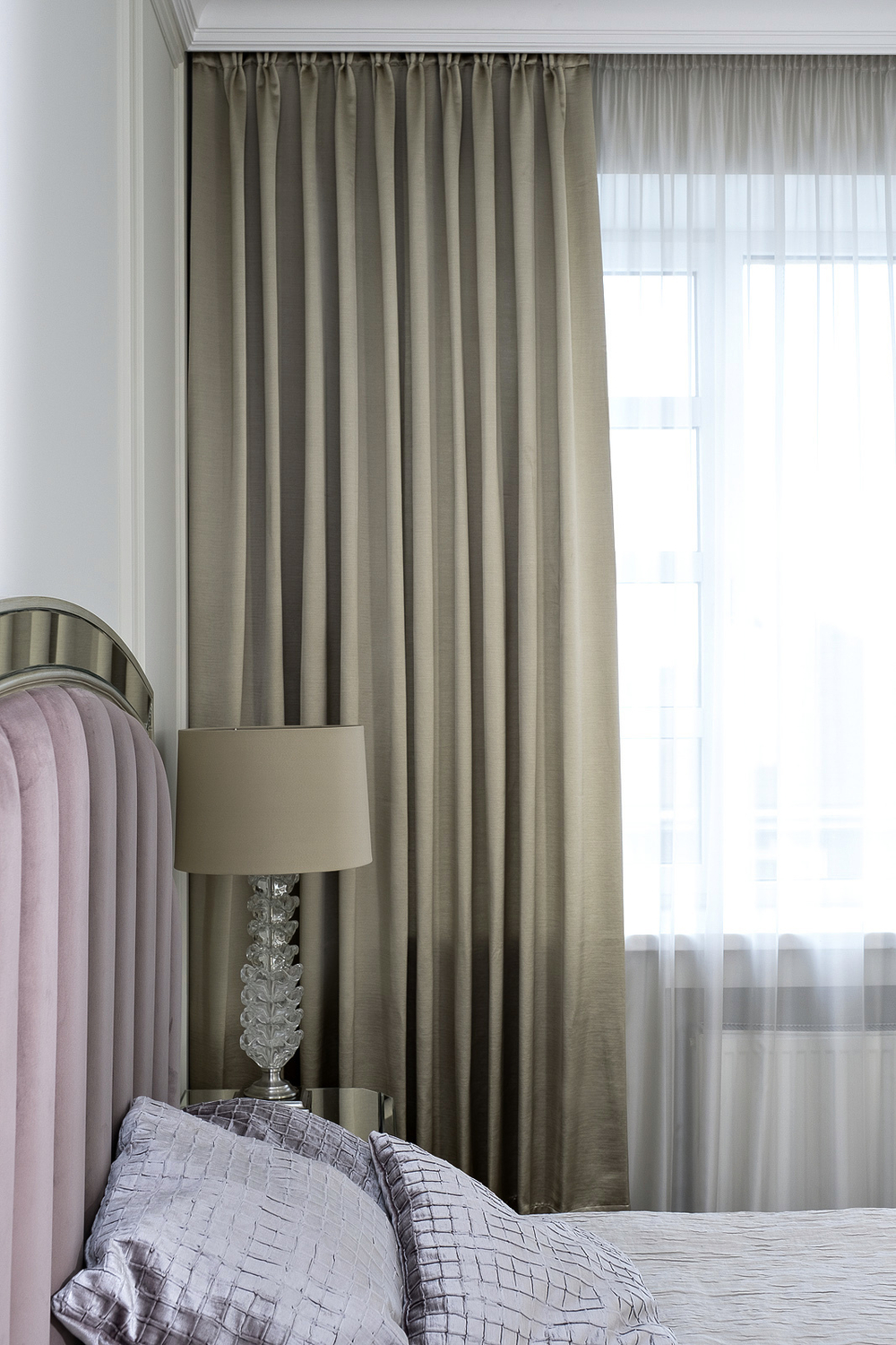 Портьера 300х260 Garda Decor Euphoria 12 оливковая