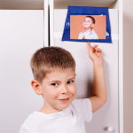 Кармашки в садик 85х24 Машинка (синий)