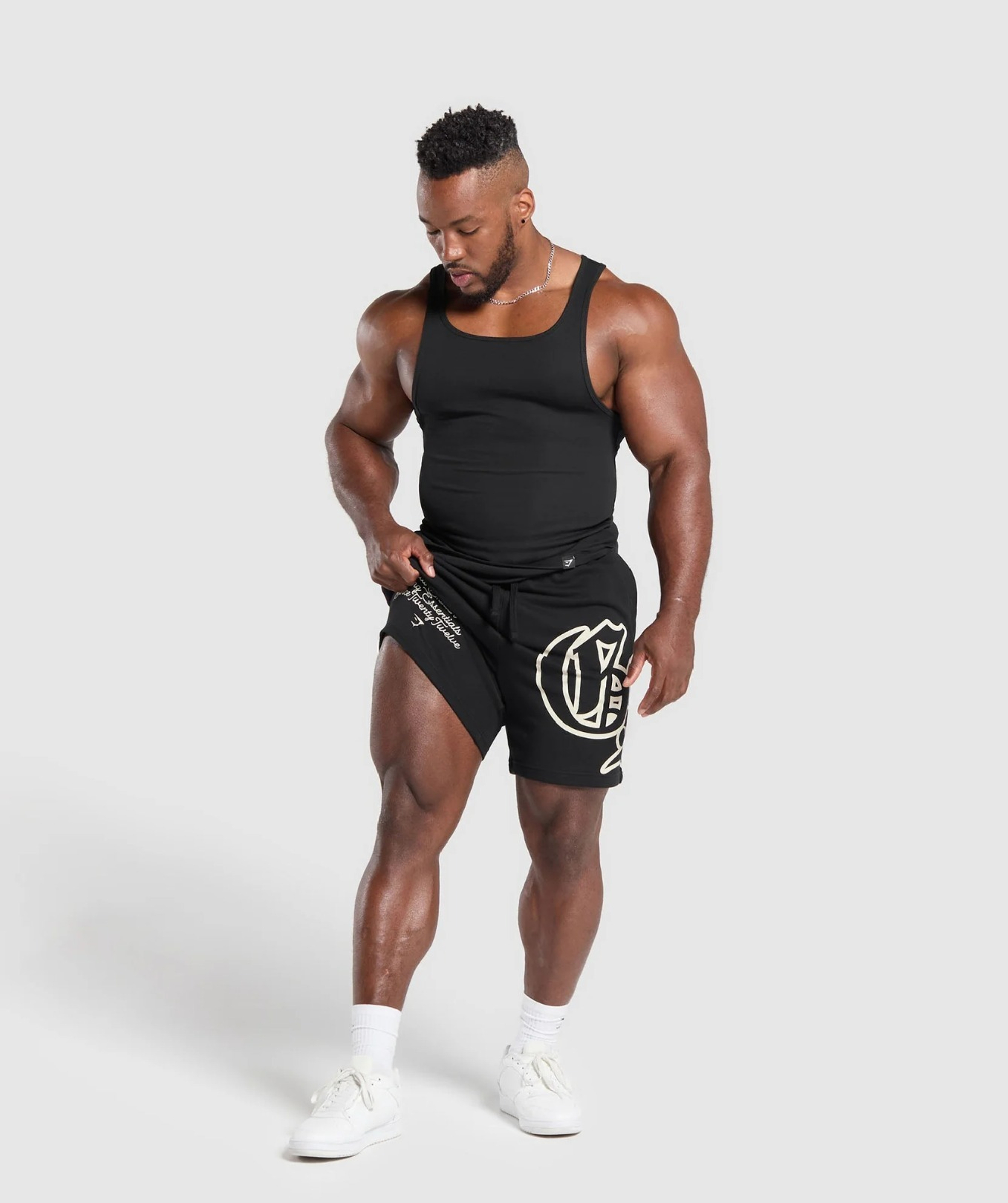 Шорты GYMSHARK Campus Graphic Shorts Black
