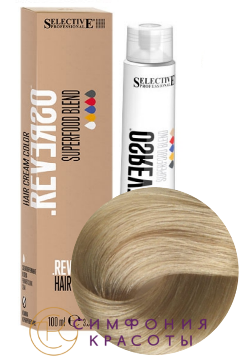 10.2 "Reverso Hair Color"Экстра светлый блонд бежевый 100мл
