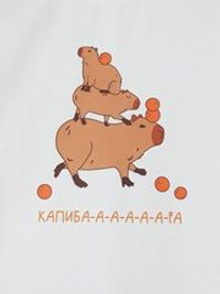 Футболка оверсайз "Капибары" с принтом