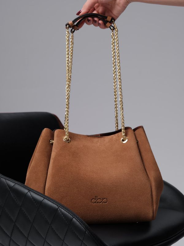 Замшевая сумка Bella DBR 31202 светло-коричневый