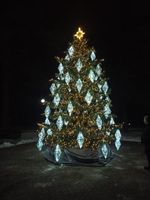 уличная новогодняя литая ель большая