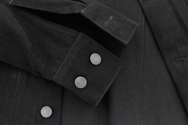 Куртка Futureisnown Coverall jacket Джинсовая Черная - фото 10