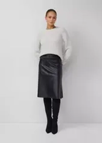 Юбка-миди в кожаном стиле Black Label