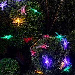 Садовая гирлянда ЭРА ERASF22-16 на солнечной батарее Стрекоза 5,8 м | Садовые декоративные светильники