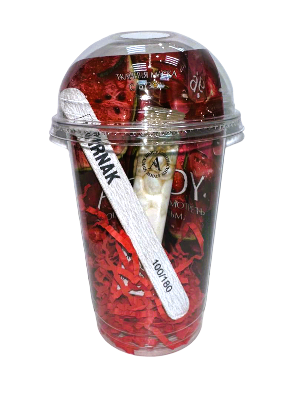 Бьюти-коктейль с пилочкой (красный)